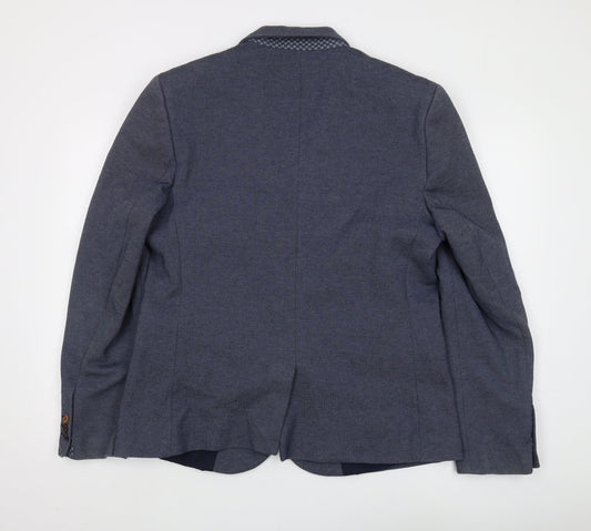 Burton Menswear Blue Blazer, Men's L 41-44, Single-Breasted