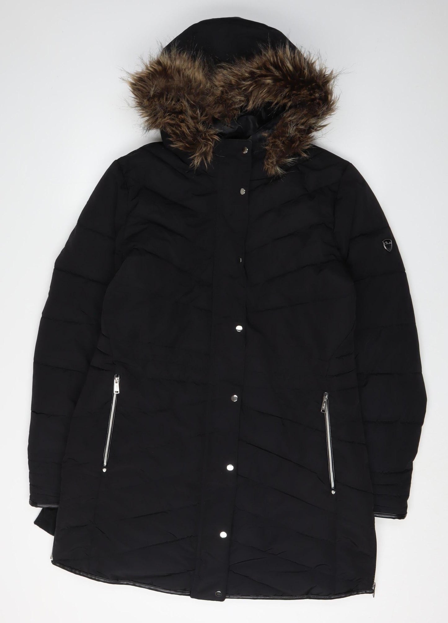 Dare 2b Women's Black Parka Coat, Size 16, Winter Ready
