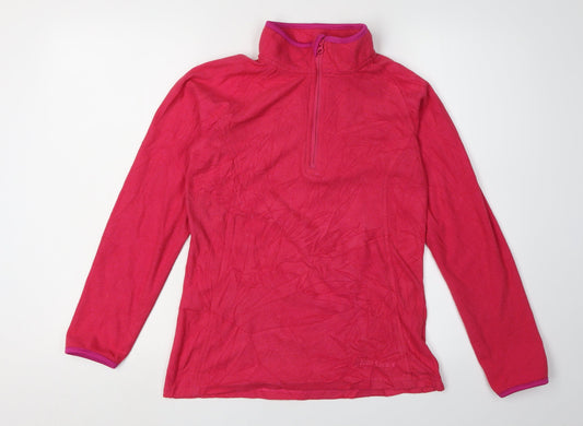 Peter Storm Women's Pink Henley Sweatshirt, Size 10