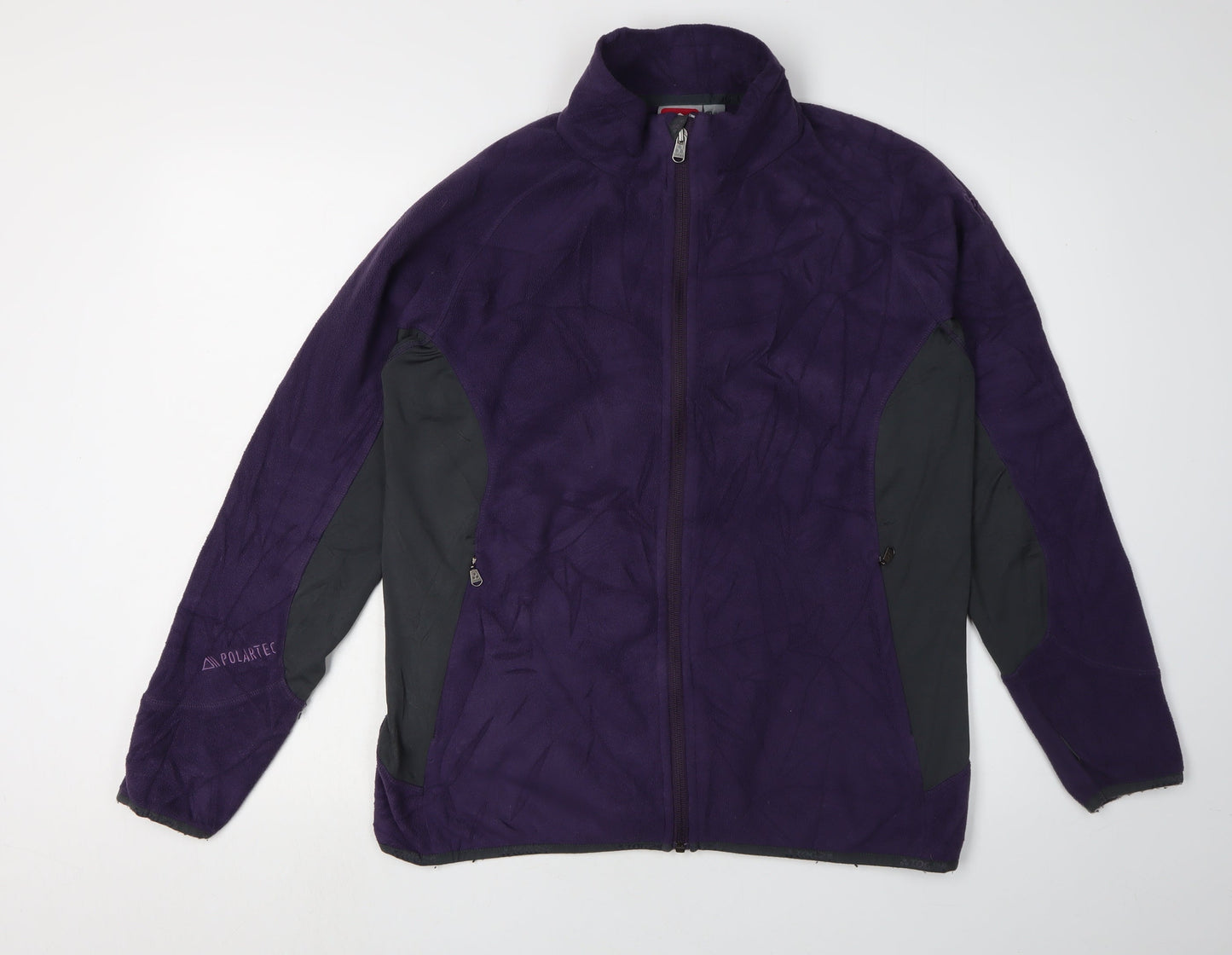 TOG24 Women's Purple Fleece Jacket - Size 14-16