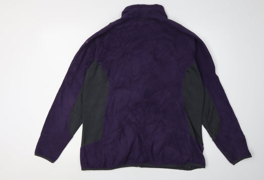 TOG24 Women's Purple Fleece Jacket - Size 14-16