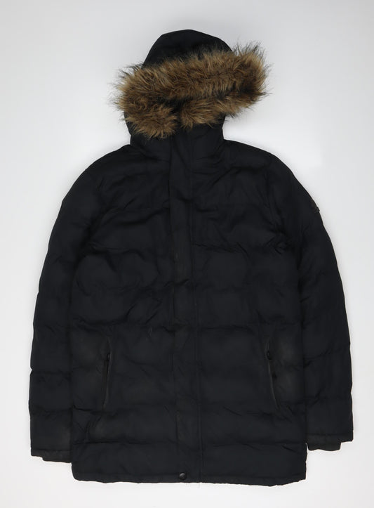 TOG24 Women's Black Puffer Jacket S Winter Casual