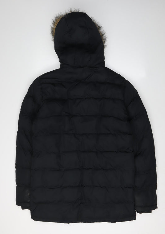 TOG24 Women's Black Puffer Jacket S Winter Casual