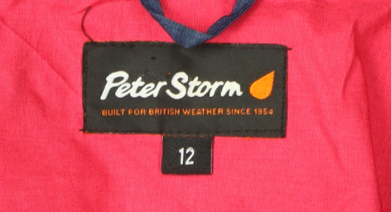 Peter Storm Women's Blue Rain Coat Jacket Size 12