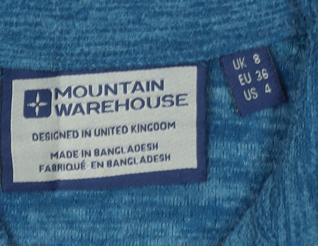 Mountain Warehouse Blue Women's Henley Hoodie Size 8