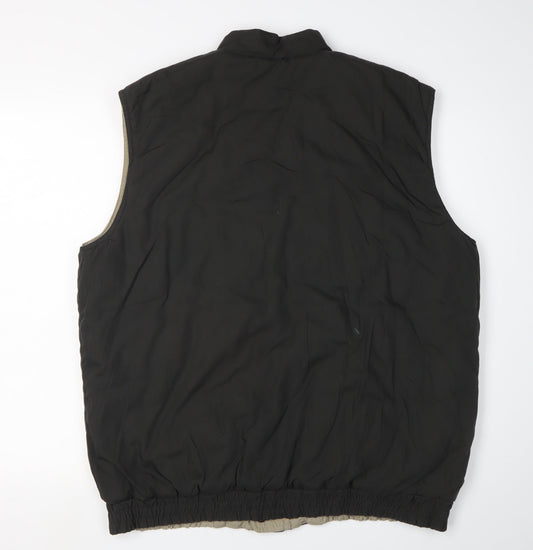 Regatta Men's Black Waistcoat Lined Button Up Size L
