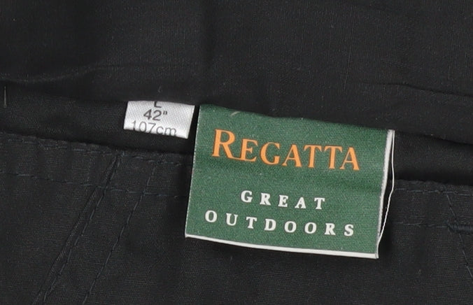 Regatta Men's Black Waistcoat Lined Button Up Size L