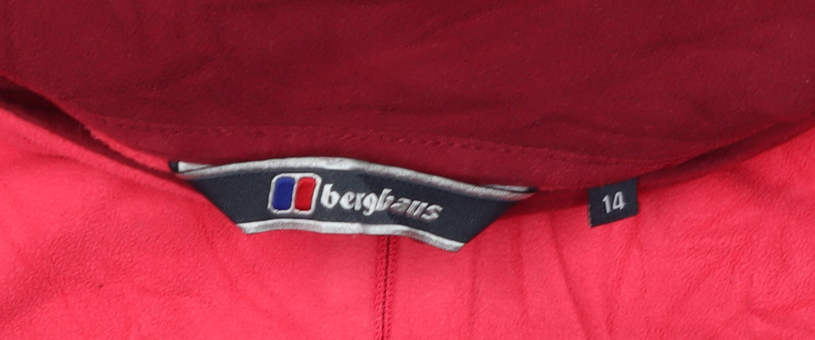 Berghaus Women's Red Fleece Pullover Sweatshirt, Size 14