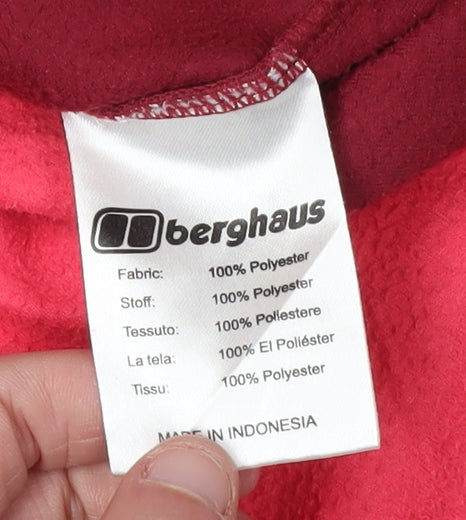 Berghaus Women's Red Fleece Pullover Sweatshirt, Size 14