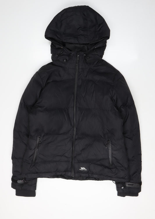 Trespass Men's Black 2XL Puffer Jacket Hooded