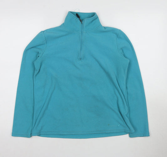 Peter Storm Women's Blue Fleece Pullover Sweatshirt Size 12