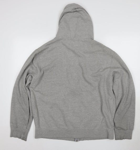 Fila Men's Grey Full Zip Hoodie XL Stylish & Comfortable