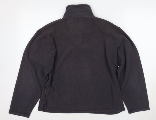 Regatta Men's Black 1/4 Zip Fleece Sweatshirt S