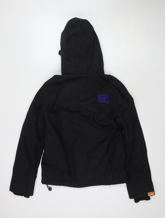 Superdry Unisex Black Windbreaker Jacket M, Casual