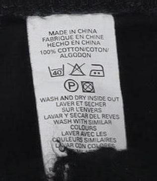 Brand and care label for French Connection Black Women's Pencil Skirt, size 12