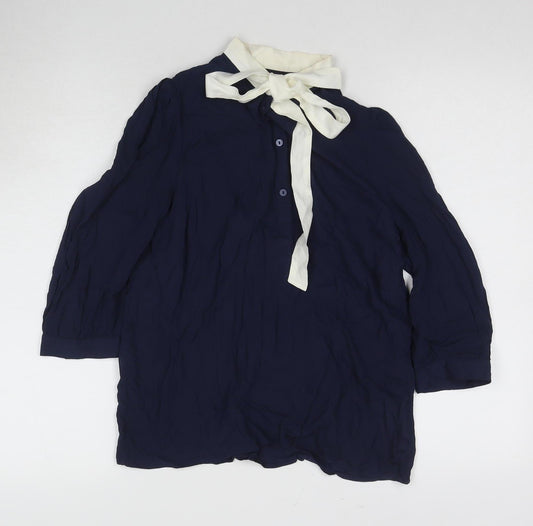 Jack Wills Women's Blue Long Sleeve Top, Size 10