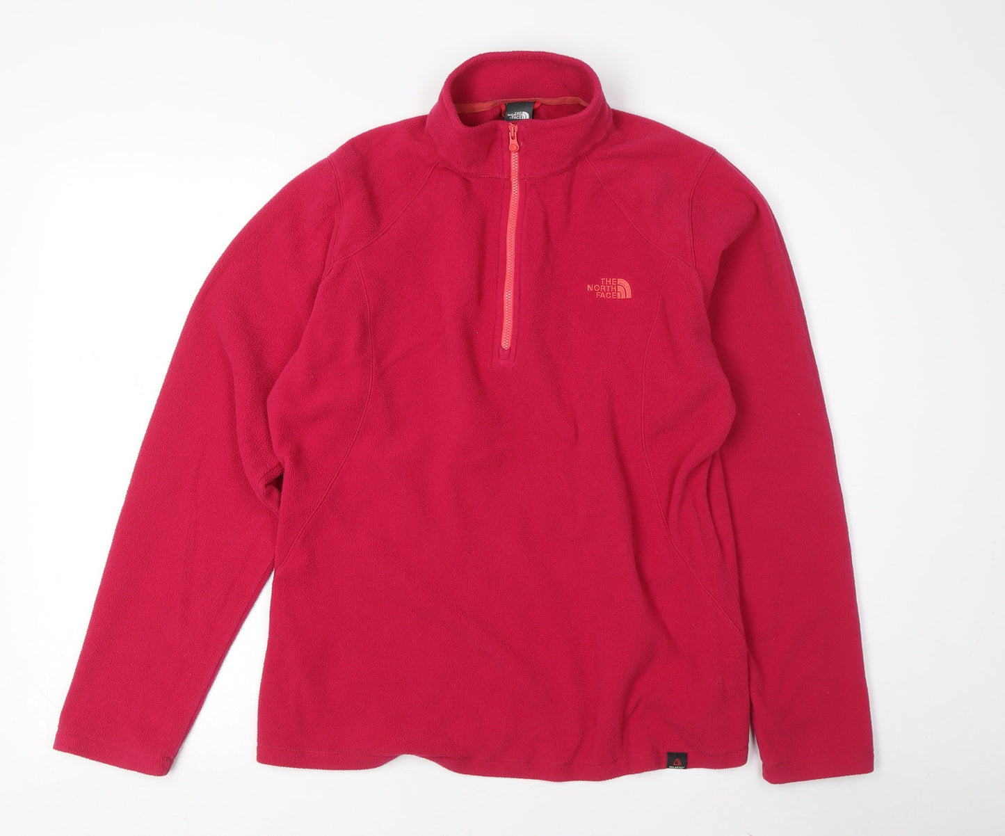 The North Face Women's Red Pullover Fleece Sweatshirt - L
