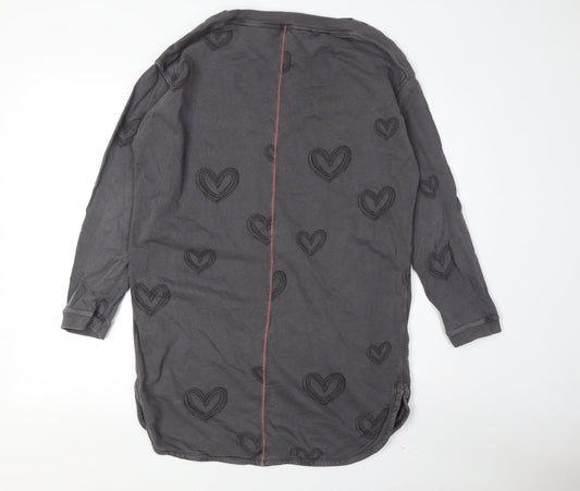 White Stuff Women's Grey T-Shirt Dress Size 12