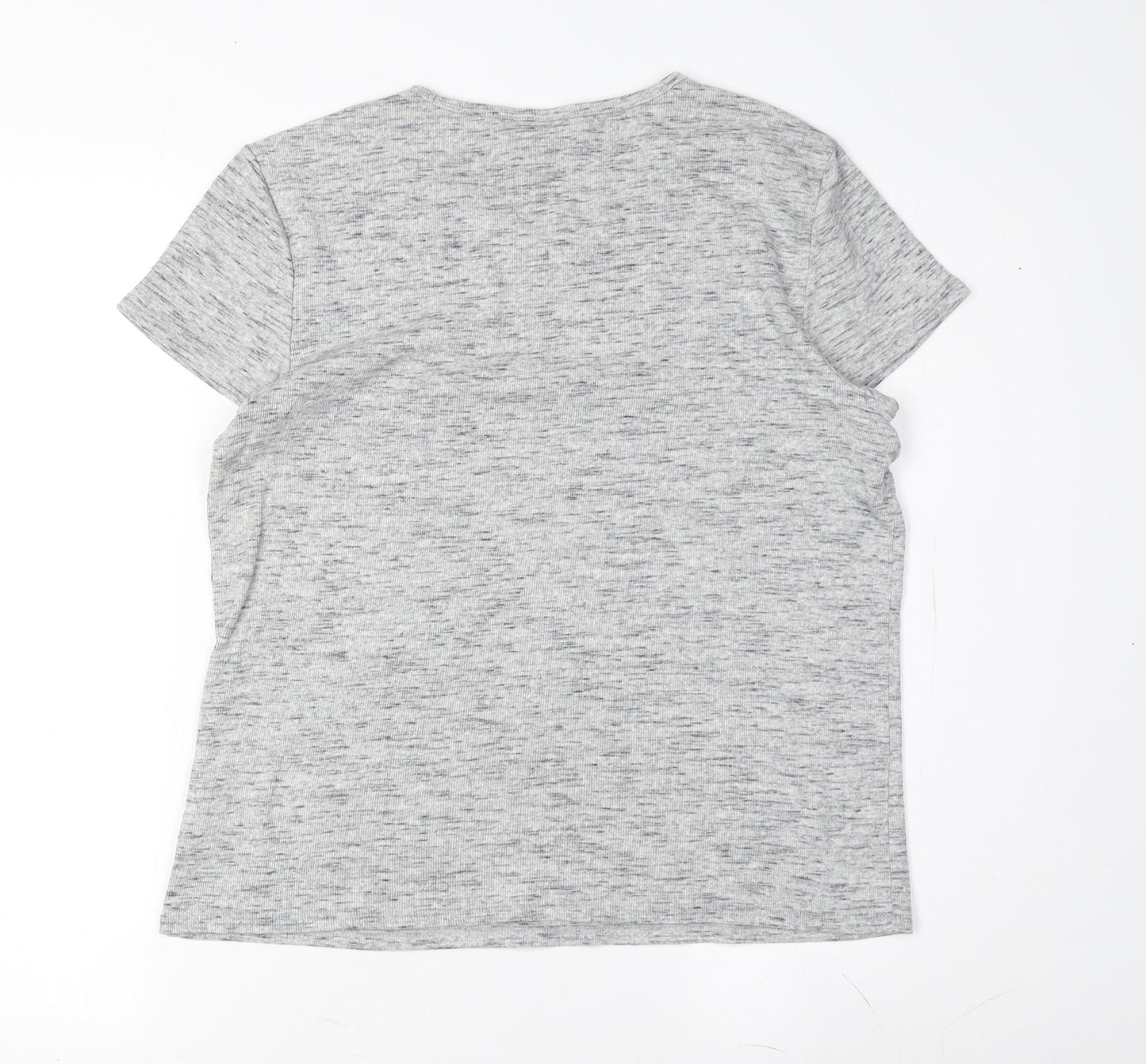 Gap Women's Grey Basic Crew Neck T-Shirt Size S