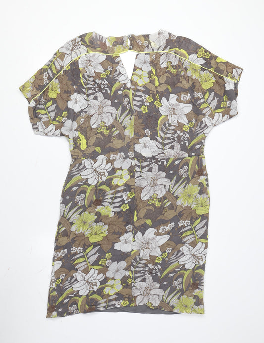 Laura Ashley Women's Multicoloured Floral Shift Dress Size 10