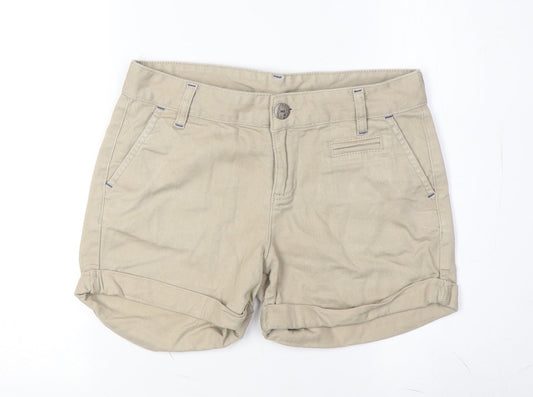 Additional front view of Henry Holland Women's Beige Casual Cuffed Shorts -, size 6