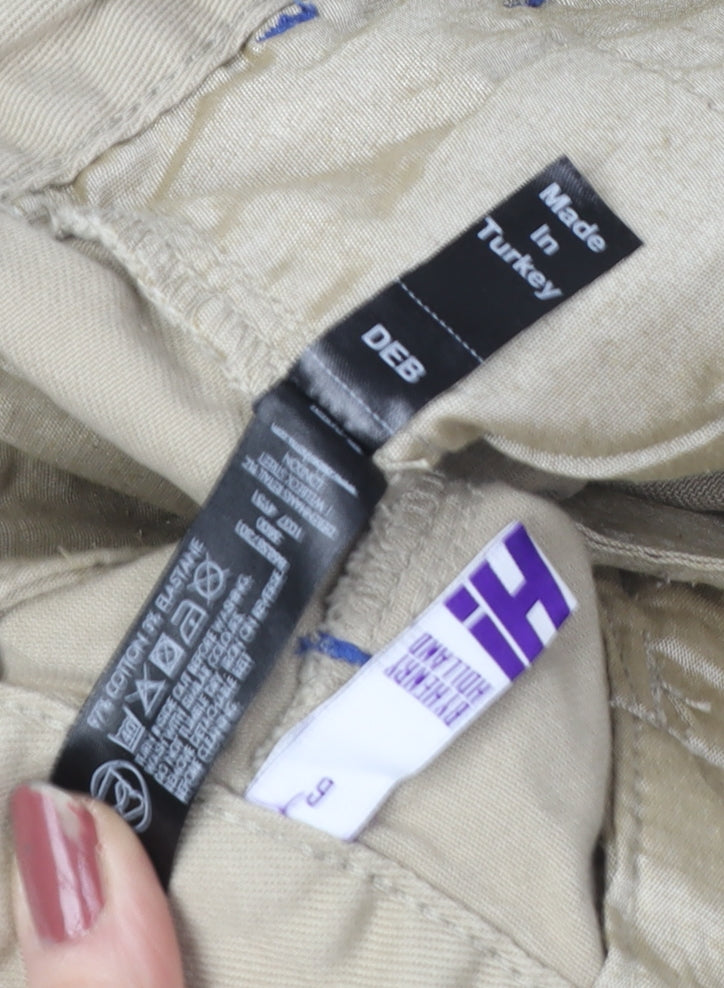 Henry Holland Women's Beige Casual Cuffed Shorts - Size 6