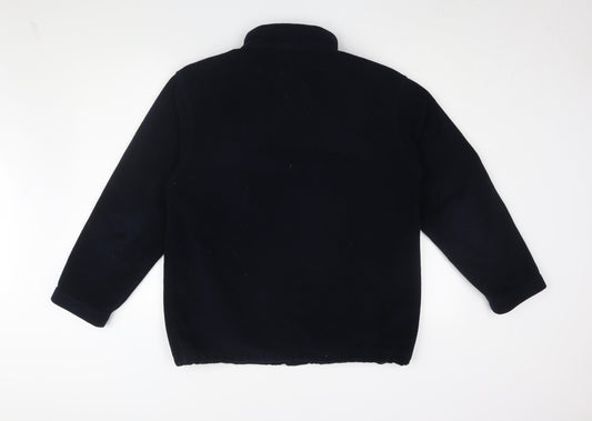 Marks and Spencer Black Unisex Fleece Jacket Size 12