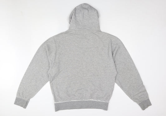 Dunnes Stores Men's Grey Logo Hoodie, Medium, Pullover