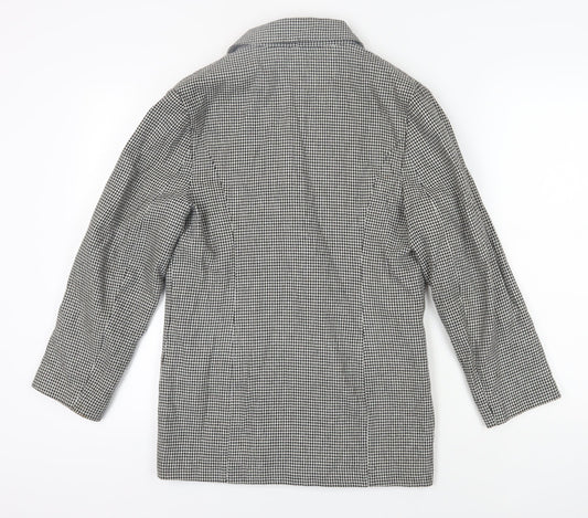 TopCoat Women's Black Houndstooth Blazer Size 10