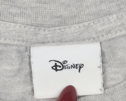 Disney Grey Cartoon Tank Top - Size 16 Unisex Sleek Casual