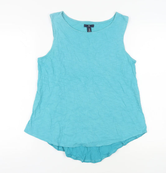 Gap Women's Blue Tank Top Size M Round Neck