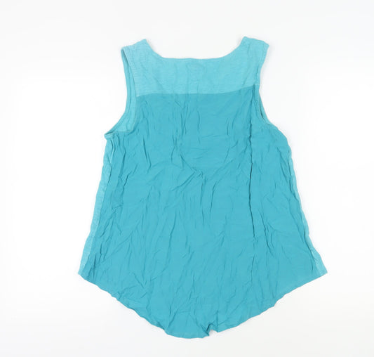 Gap Women's Blue Tank Top Size M Round Neck