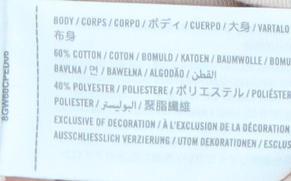 Hollister Women's Beige Long Sleeve T-Shirt S