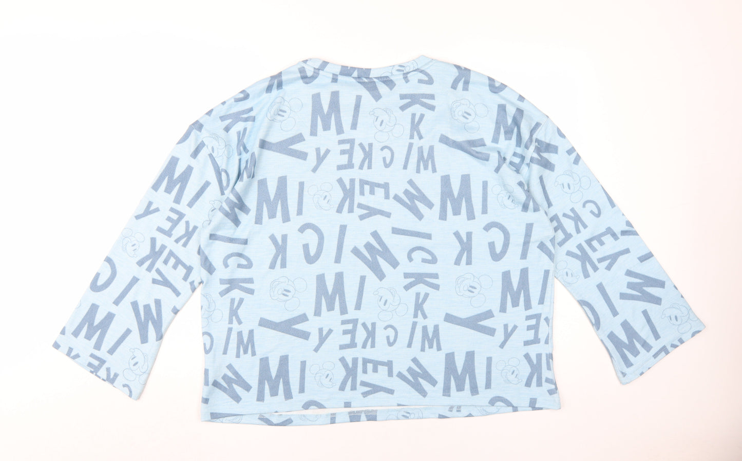 Disney Women's Blue Crew Neck Jumper Size 16