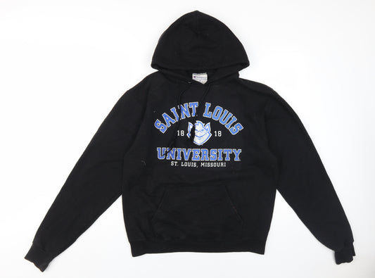 Champion Men's Black M Pullover Hoodie with University Logo