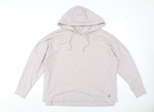 Reebok Women’s Ivory Pullover Hoodie - Small, Hooded & Lightweight