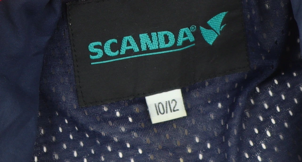 SCANDA Women's Red Parka Jacket Size 10/12