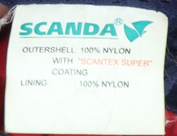 SCANDA Women's Red Parka Jacket Size 10/12