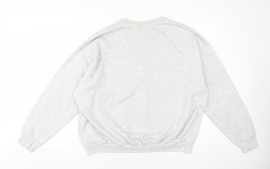 Lee Men's Grey Basketball Pullover Sweatshirt 2XL