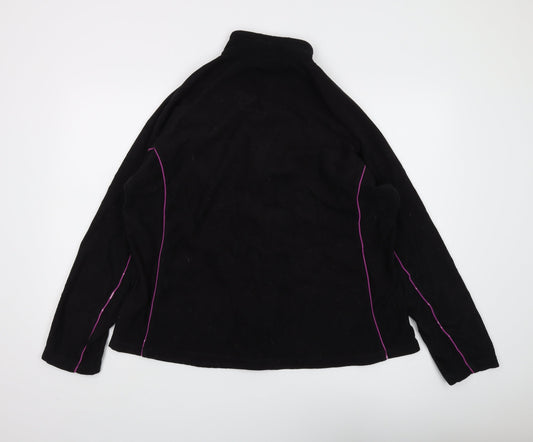 The Golf Co Unisex Black XL Full Zip Fleece Hoodie