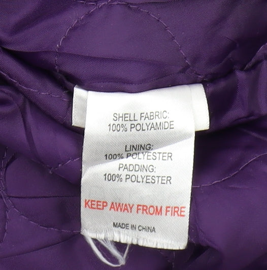 Peter Storm Women's Purple Waterproof Rain Coat Size 14