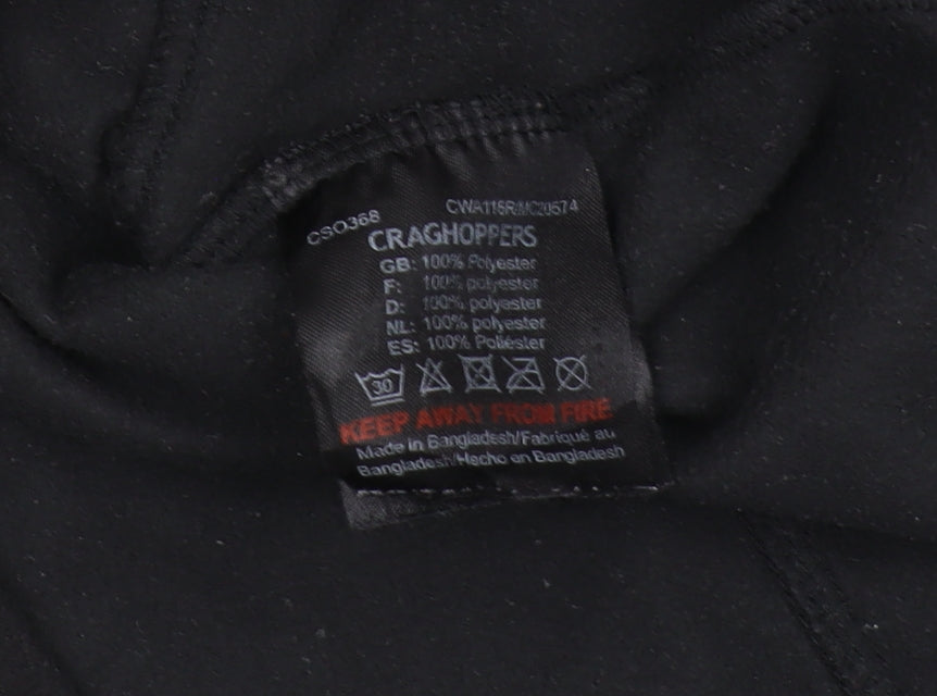 Craghoppers Unisex Black Pullover Sweatshirt, Size 10