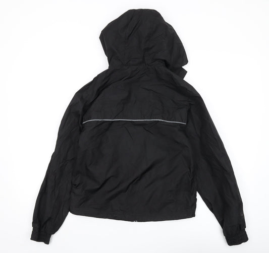 Dunlop Women's Black Hooded Jacket, Size 8