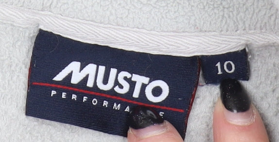 Musto Women's Grey Fleece Pullover Sweatshirt Size 10