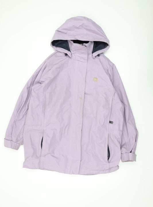 Trespass Women's Purple Hooded Parka Jacket Size L