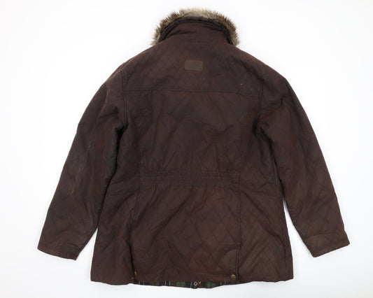 Jack Murphy Women's Brown Quilted Coat UK 16
