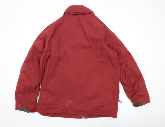Timberland Men's Red Parka Jacket M Waterproof