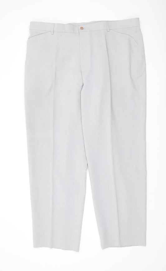 Farah Men's Grey Dress Pants - Size 44, Formal Trousers