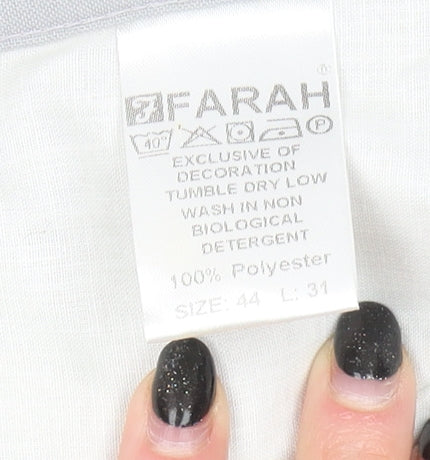 Farah Men's Grey Dress Pants - Size 44, Formal Trousers