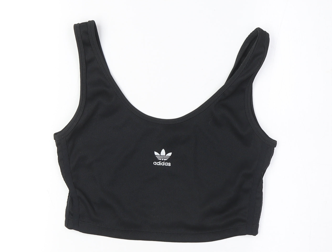 Adidas Women's Black Cropped Tank Top Size 12